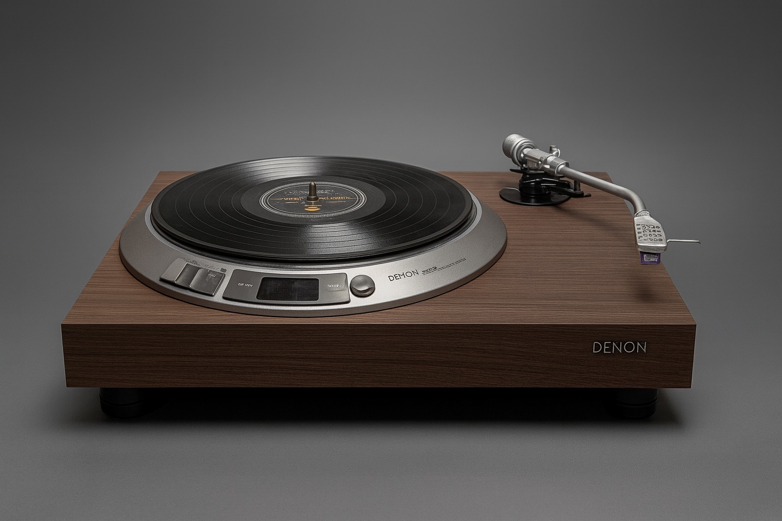 A vintage direct-drive turntable from the golden era